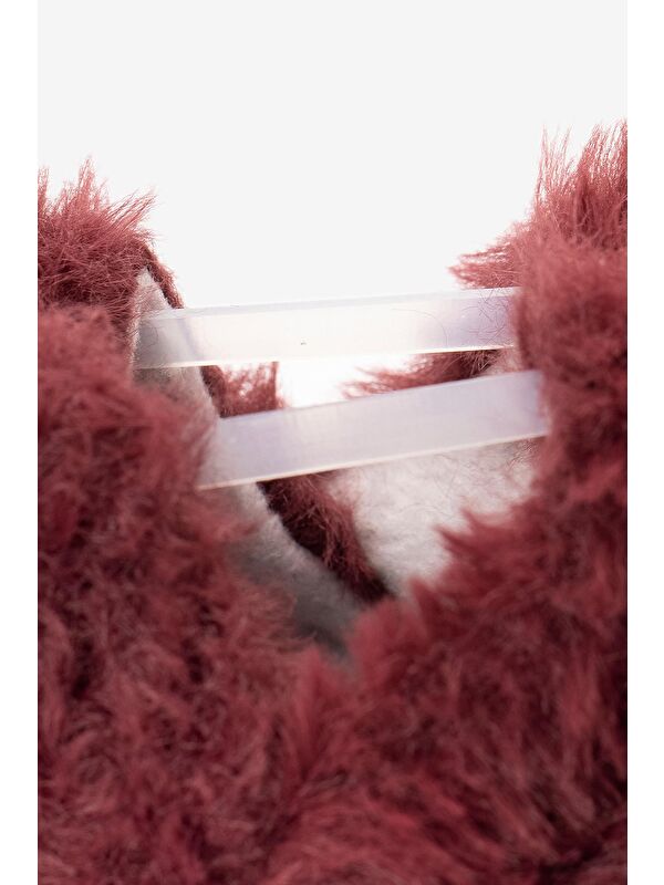 Hopfrög Beyaz Hopfrög Furry Furry Kürk Barefoot Patik (Hediye Seti)