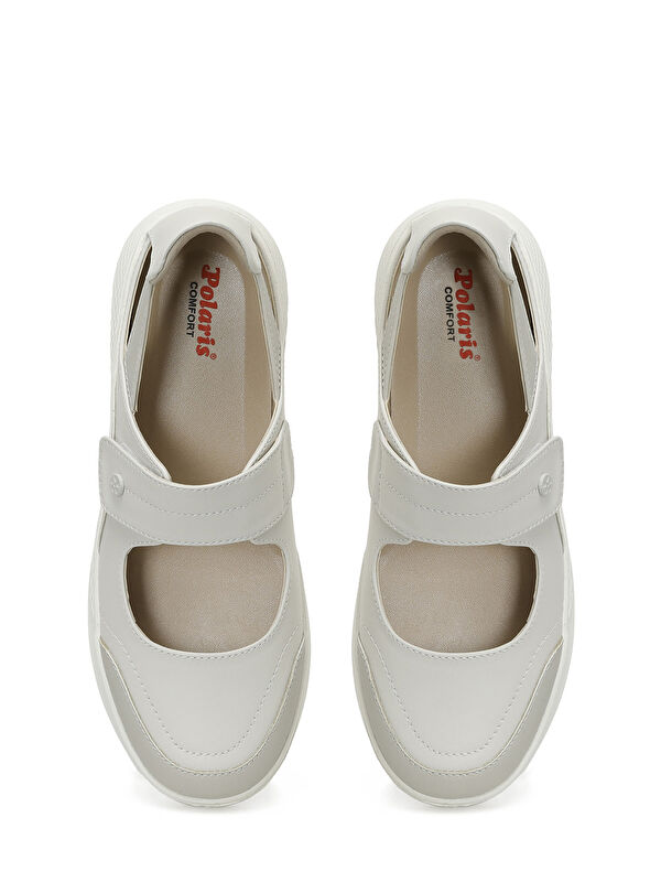 166763.Z5FX Ekru Kadın Comfort Ayakkabı - Görsel 5