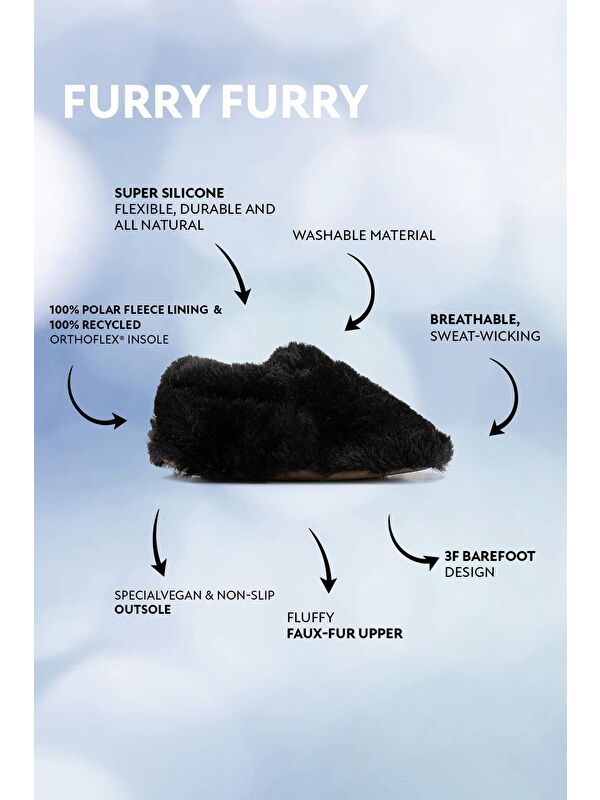 Hopfrög Beyaz Hopfrög Furry Furry Kürk Barefoot Patik (Hediye Seti)