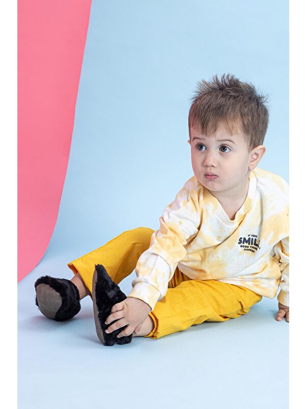 Hopfrög Beyaz Hopfrög Furry Furry Kürk Barefoot Patik (Hediye Seti)