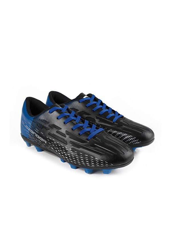 SCORE I KR Futbol Erkek Krampon Ayakkabı Siyah / Saks Mavi - Görsel 3