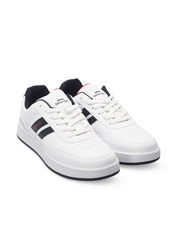 MONET IN Kadın Sneaker Ayakkabı Beyaz / Lacivert / Kırmızı - Görsel 3