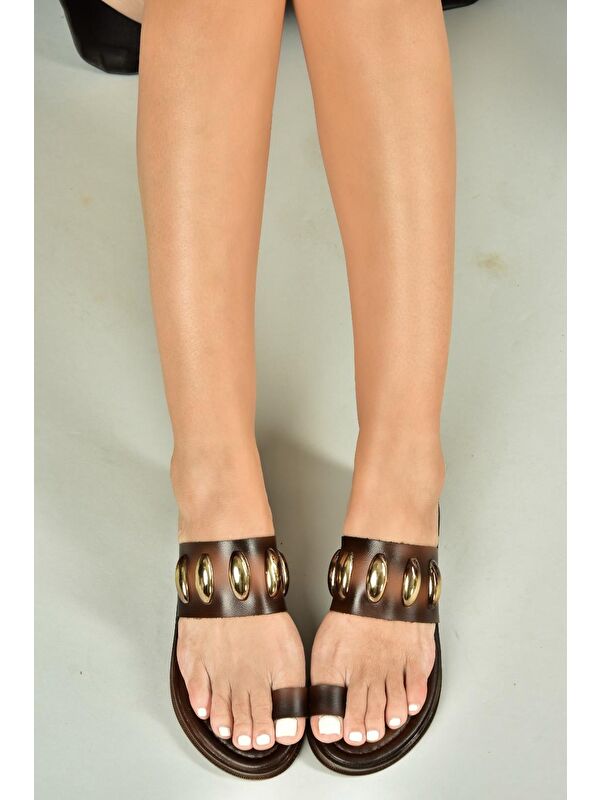 Kahverengi Kadın Sandalet U390972403 - Görsel 2