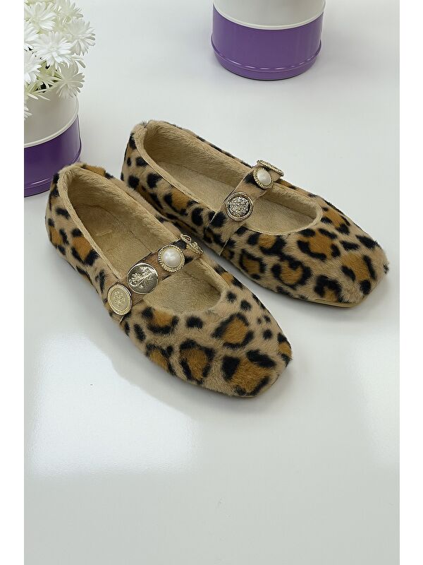 ZERA HOME Kadın Ev Babeti Kışlık İçi Yünlü Ev Ayakkabısı Panduf - Görsel 3