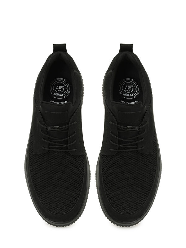 109045.M 5PR Siyah Erkek Comfort Ayakkabı - Görsel 5