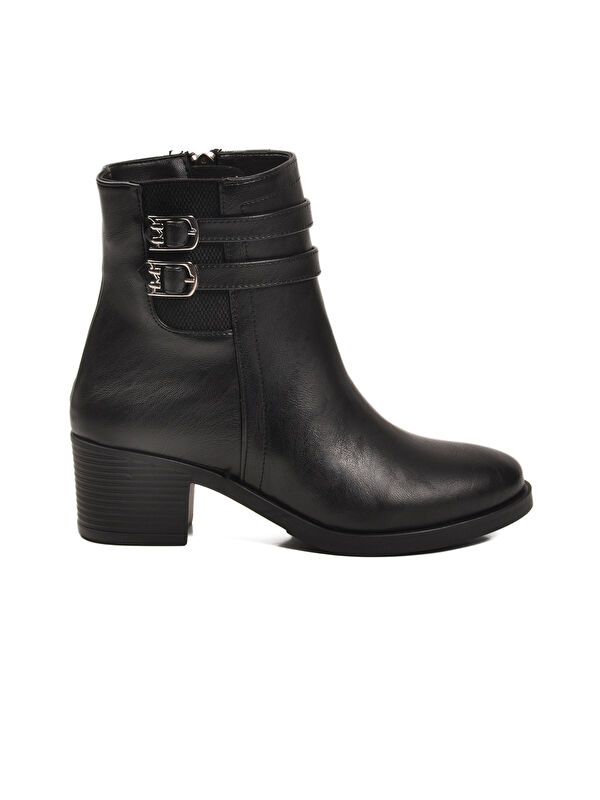 Siyah İçi Kürklü Topuklu Kadın Bot 1006 Z - Görsel 3