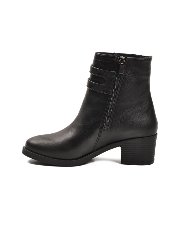 Siyah İçi Kürklü Topuklu Kadın Bot 1006 Z - Görsel 5