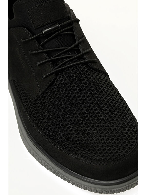 109045.M 5PR Siyah Erkek Comfort Ayakkabı - Görsel 8