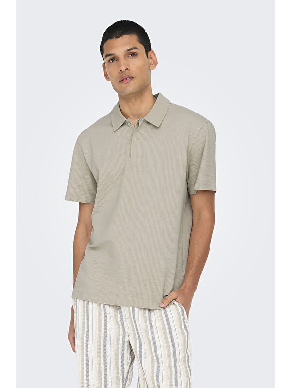 Only&Sons Onskian Pamuklu Regular Fit Düğmeli Polo Yaka Tişört 22028694