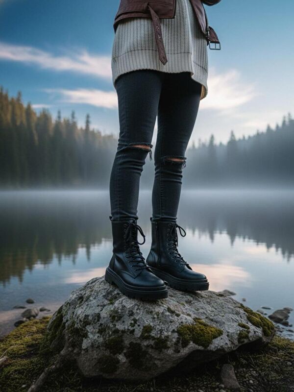 Kadın Olivia Postal Kalın Taban Bot - Görsel 2