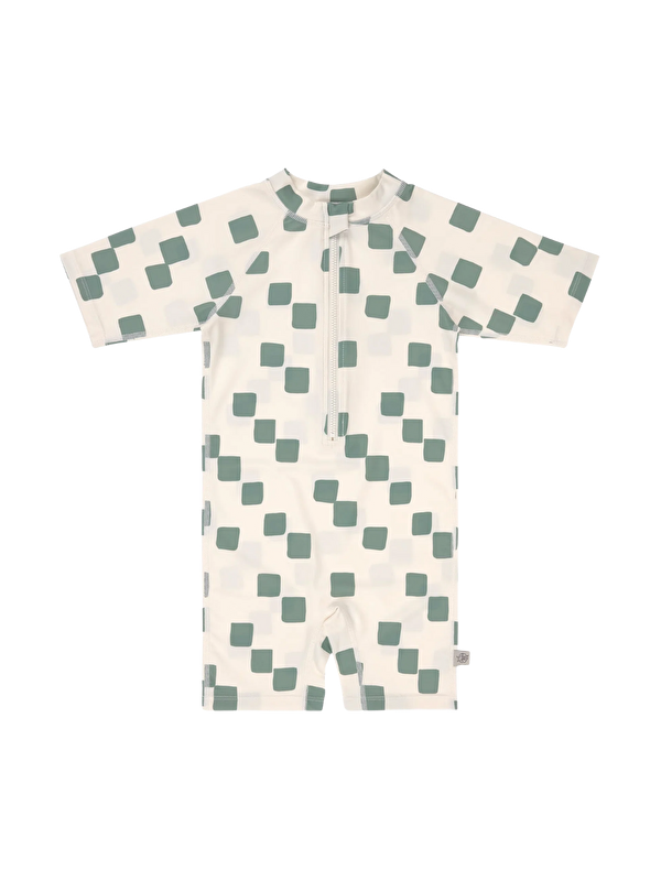 Lassig UV Korumalı Mayo Checkerboard Sea Salt Green