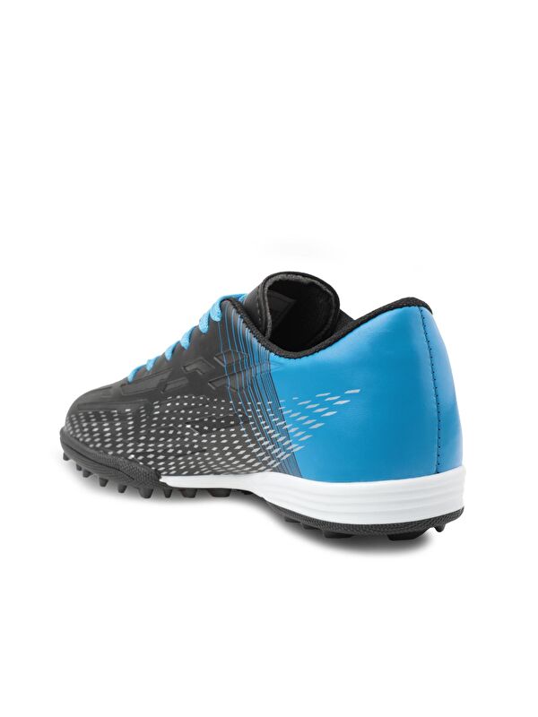 SCORE I HS Futbol Erkek Çocuk Halı Saha Ayakkabı Siyah / Saks Mavi - Görsel 4