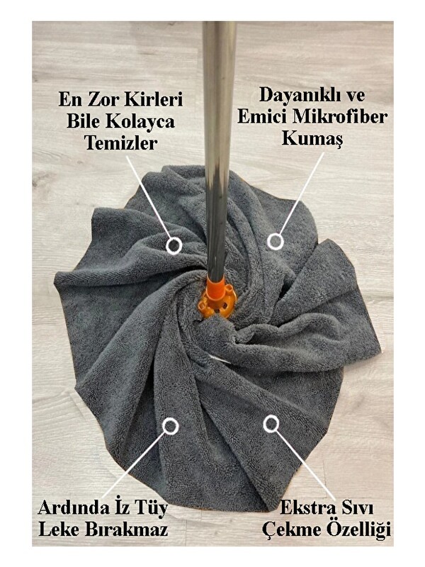 artmaster Mikrofiber Paspas Mop Yedek Ucu 1 Adet Kaliteli Mikrofiber Paspas Laminant Parke Seramik Fayans Merm