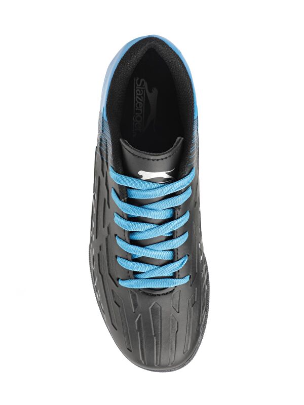 SCORE I HS Futbol Erkek Çocuk Halı Saha Ayakkabı Siyah / Saks Mavi - Görsel 6