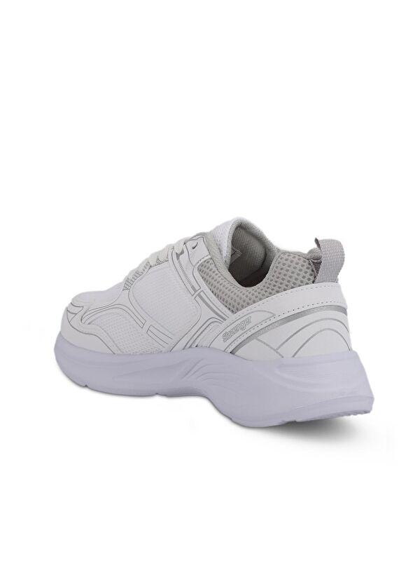 GIMA Kadın Sneaker Ayakkabı Beyaz / Gümüş - Görsel 4