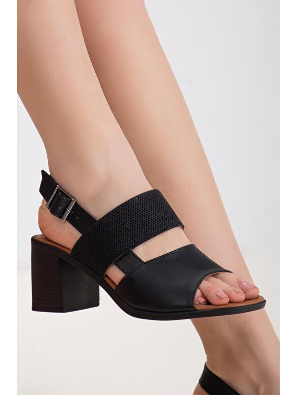 D1735 Kadın Klasik Topuklu Ayakkabı - Görsel 3