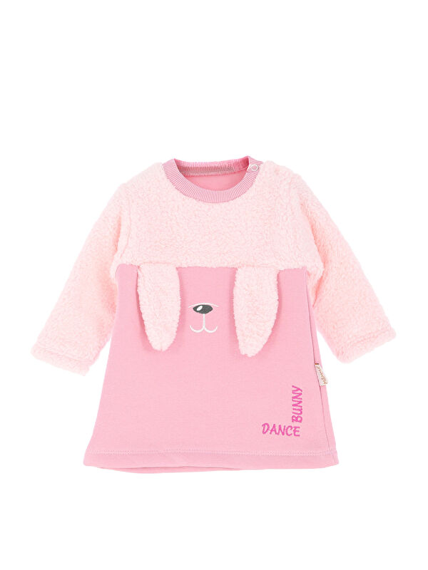 Modanino Kız Bebek Pelüş Elbise 6-12Ay 12474