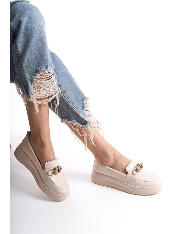 D602 Günlük Ortopedik Kadın Loafer Ayakkabı - Görsel 6