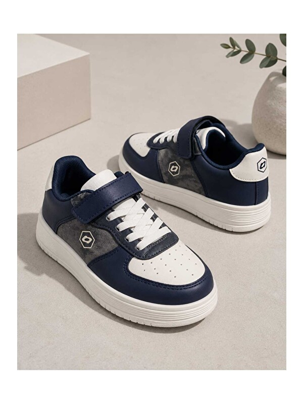 Slipcat Unisex Çocuk Cırt Cırtlı, Konforlu, Hafif, Modern Tasarım, Günlük Sneaker Spor Ayakkabı
