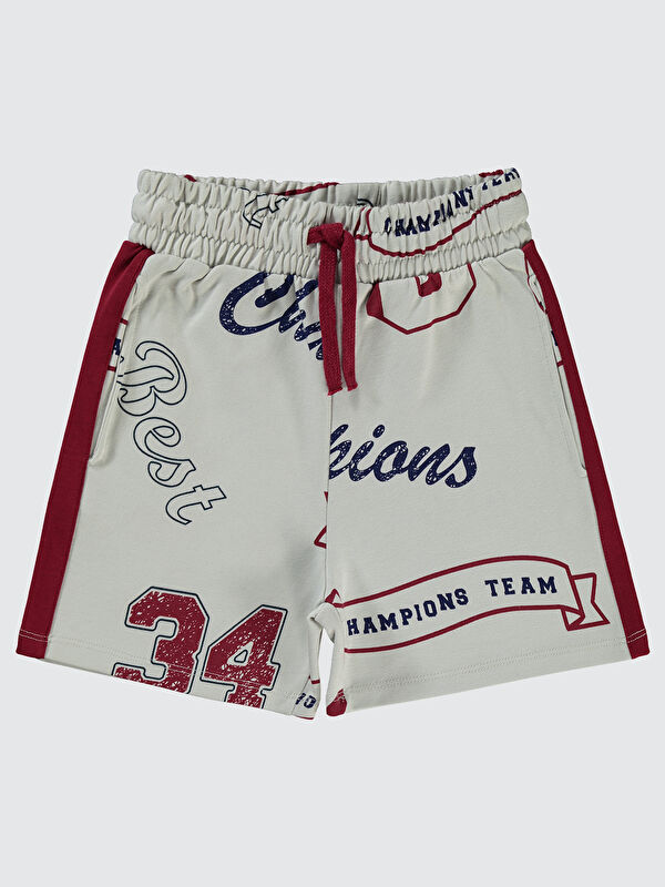 Civil Boys Erkek Çocuk Şort 6-9 Yaş Bordo