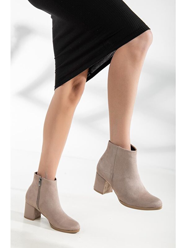 D0520 Kadın Soğuk Geçirmez Fermuarlı Bot - Görsel 4