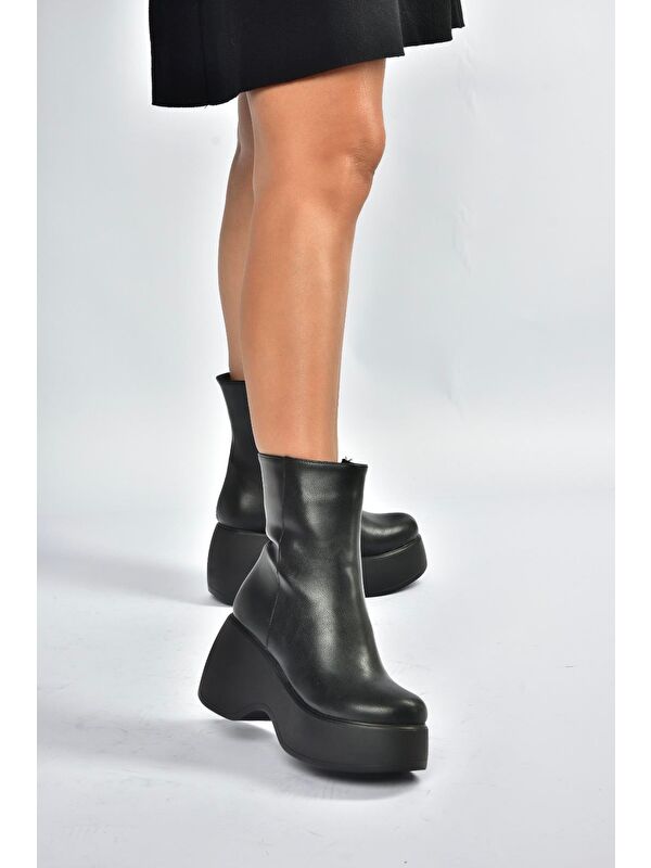Siyah Kadın Bot V965305009 - Görsel 3