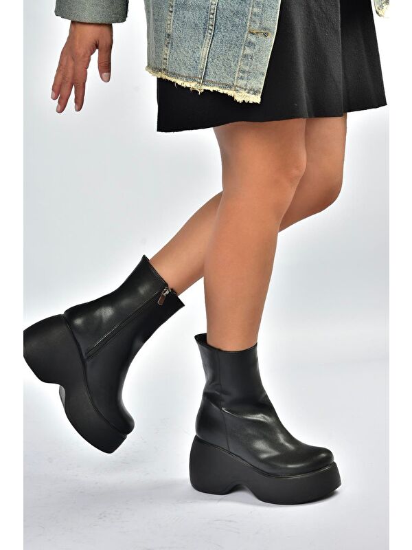 Siyah Kadın Bot V965305009 - Görsel 6
