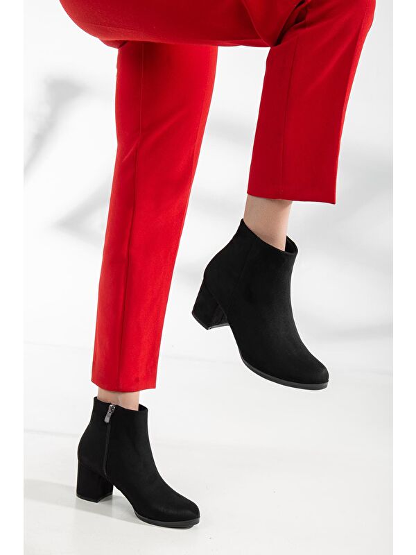 D0520 Kadın Soğuk Geçirmez Fermuarlı Bot - Görsel 4