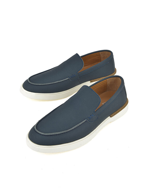 Erkek Hakiki Deri Ayakkabı 1511007ZB04 Lacivert - Görsel 6