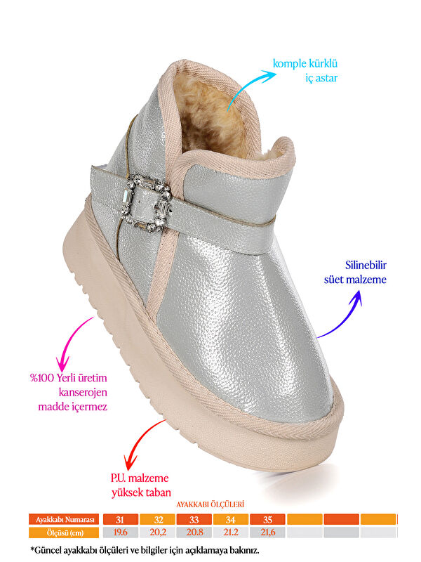 Rokca Cilt Kemerli Kız Çocuk Bot Ayakkabı - Görsel 3