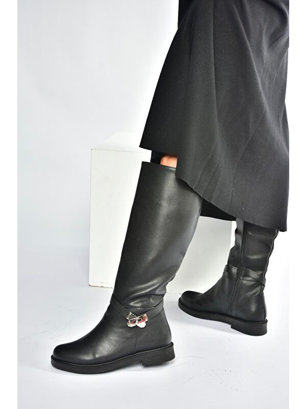 Siyah Kadın Çizme V726717109 - Görsel 3