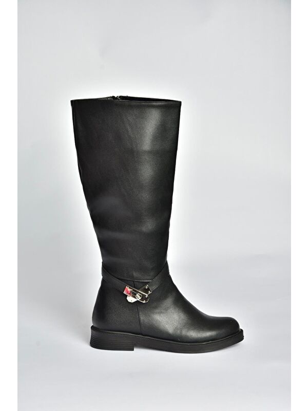 Siyah Kadın Çizme V726717109 - Görsel 6