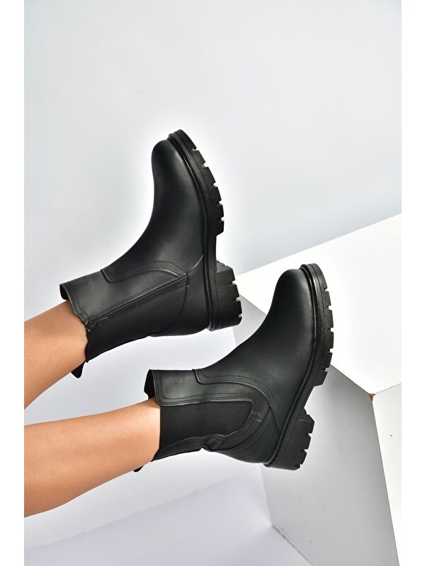 Siyah Kadın Bot V674420509 - Görsel 3