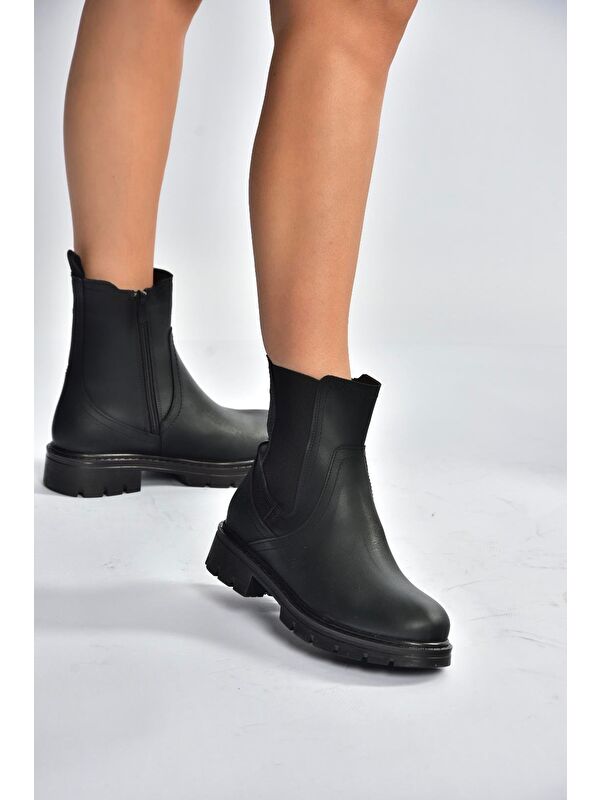 Siyah Kadın Bot V674420509 - Görsel 4