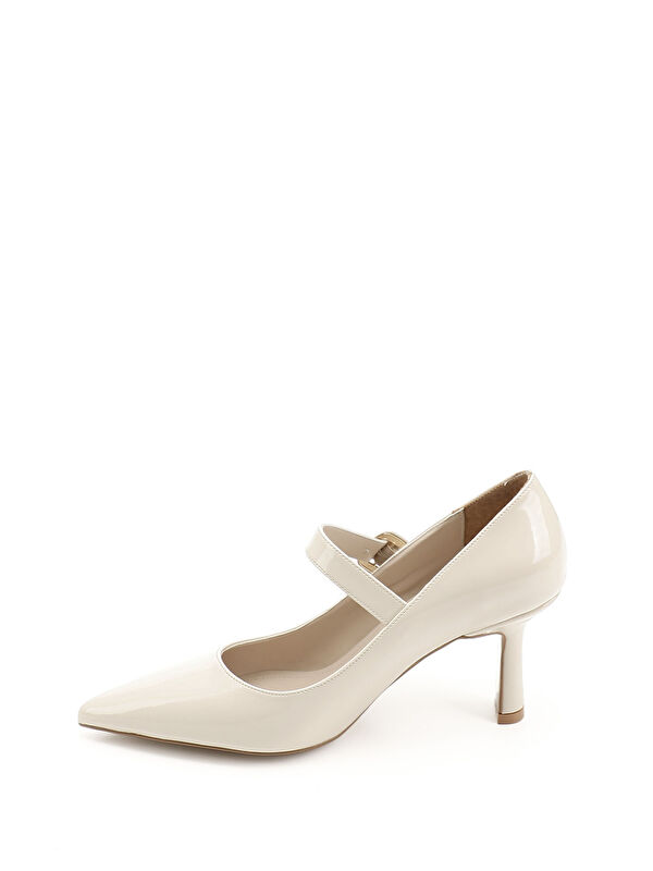 Kadın TEN Sivri Burun Kadeh Ökçe Ayakkabı - Görsel 4