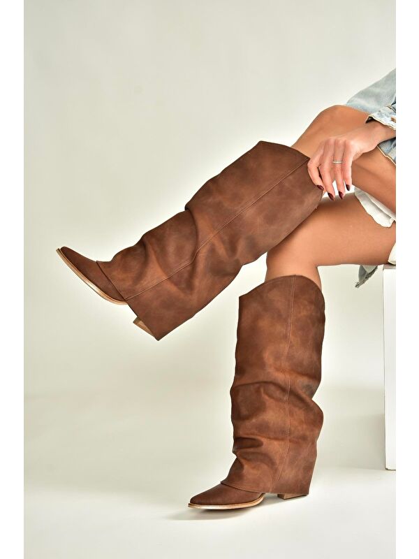 Kahverengi Kadın Çizme V846846001 - Görsel 3