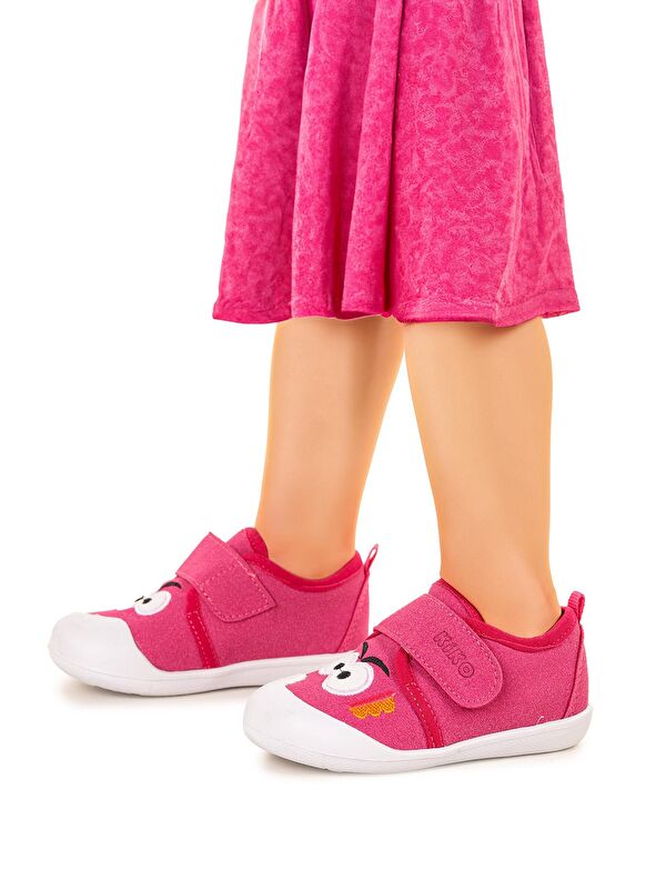 Cookie Cırtlı Kız Bebek İlk Adım Panduf Ayakkabı - Görsel 3