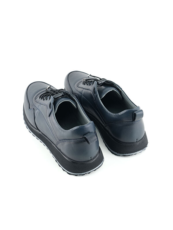 Erkek İç Dış Hakiki Deri Ortopedik Rahat Taban Bağcıklı Ayarlanabilir Günlük Spor Ayakkabı - Görsel 5