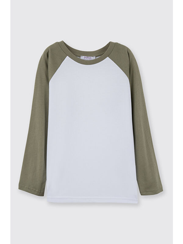 Panço Erkek Çocuk Uzun Kollu T-Shirt Ekru