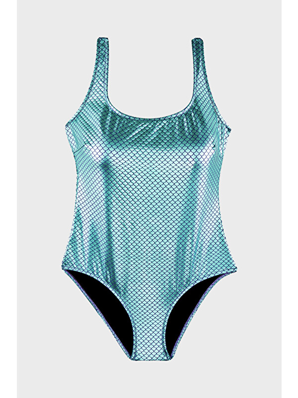 Slipstop Elvira Green Uv Korumalı Parlak Kadın Mayo SM2644000015