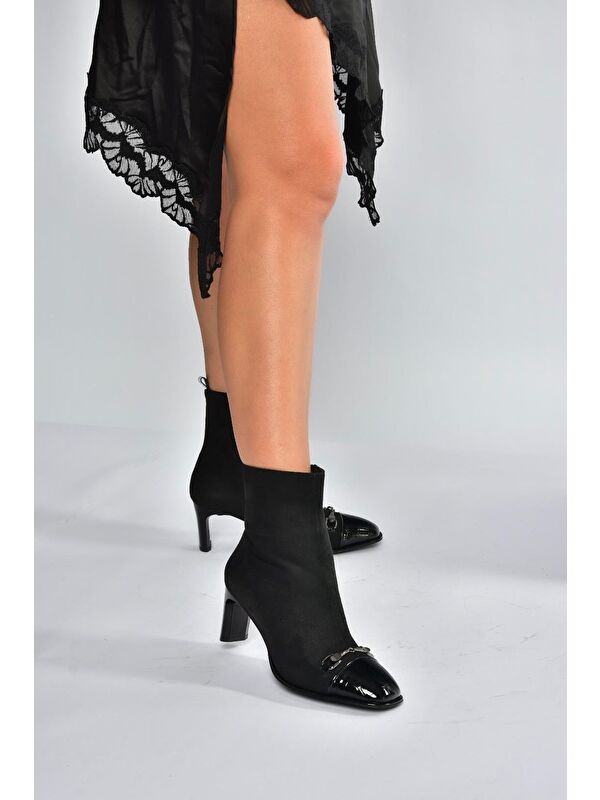 Siyah Kadın Bot V820284602 - Görsel 5