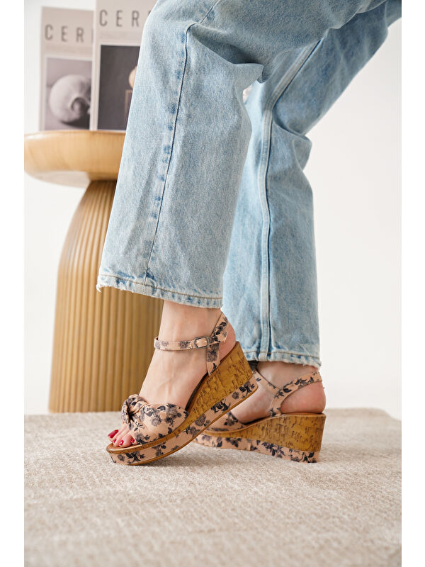 D02019 Günlük Kadın Klasik Dolgu Topuklu Ayakkabı - Görsel 5