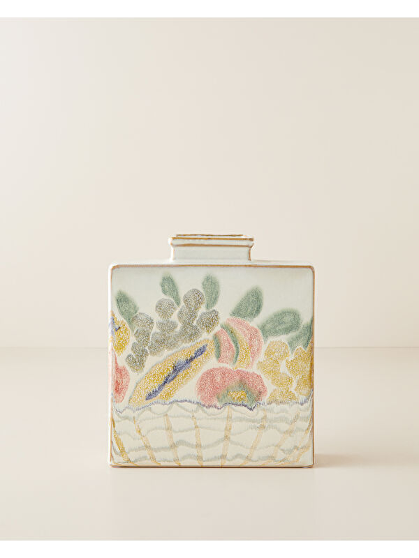 English Home Marsha Seramik Vazo 21 cm Bej