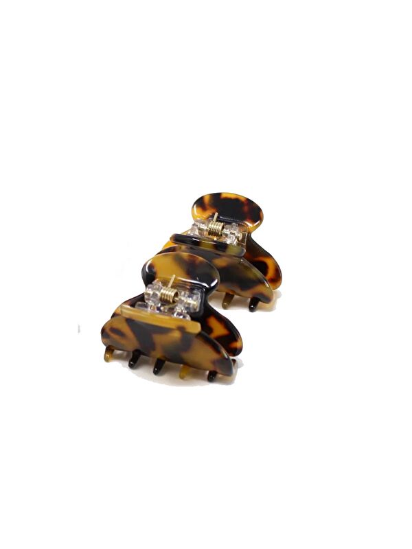 New Obsessions Kaplumbağa Sırtı 4 cm Asetat Mandal Toka 2 Adet