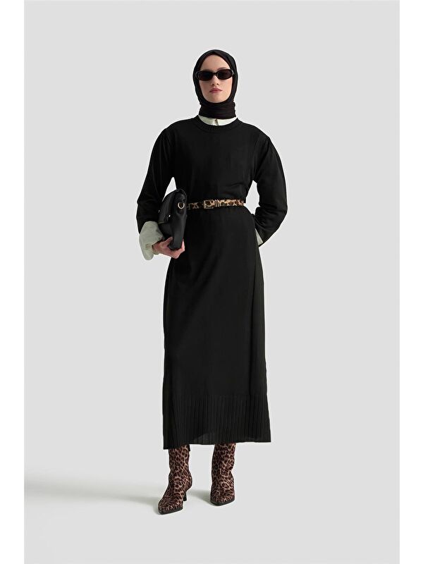 ARMİNE Basic Triko Elbise 25Ktd956 Siyah
