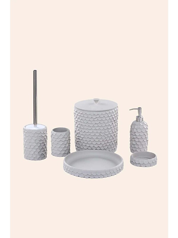 İrya Lindy 5 Parça Banyo Seti Gri