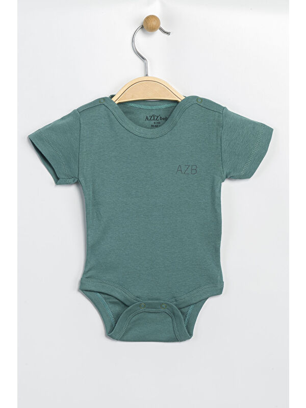 AZİZ BEBE Erkek Kız Bebek Çıtçıtlı % 100 Pamuk Body & Zıbın
