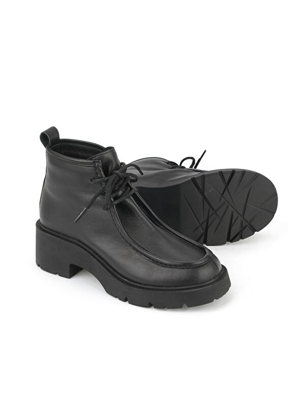 Kadın Hakiki Deri Bot 1531030Z2590 Siyah - Görsel 5