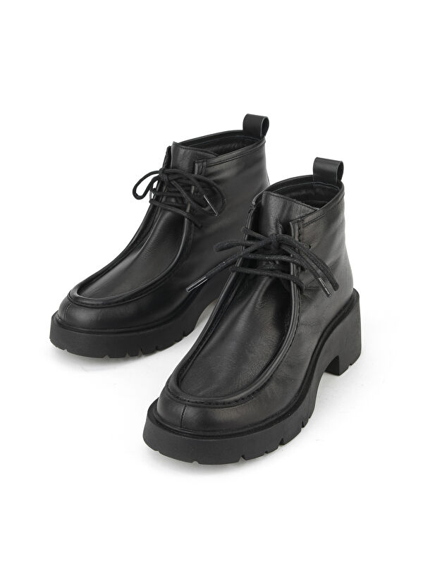 Kadın Hakiki Deri Bot 1531030Z2590 Siyah - Görsel 6