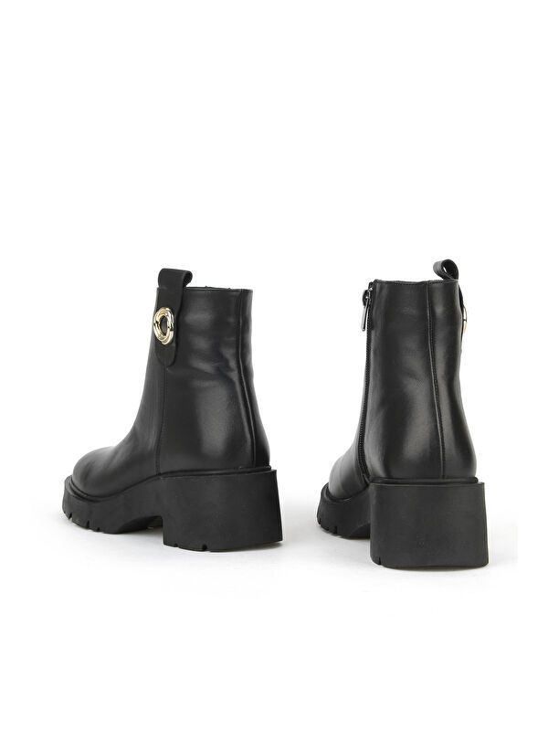 Kadın Hakiki Deri Bot 1531030Z2593 Siyah - Görsel 4